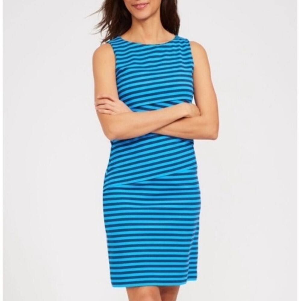 J. McLaughlin Nicola Tiered Striped Tank Mini Dress